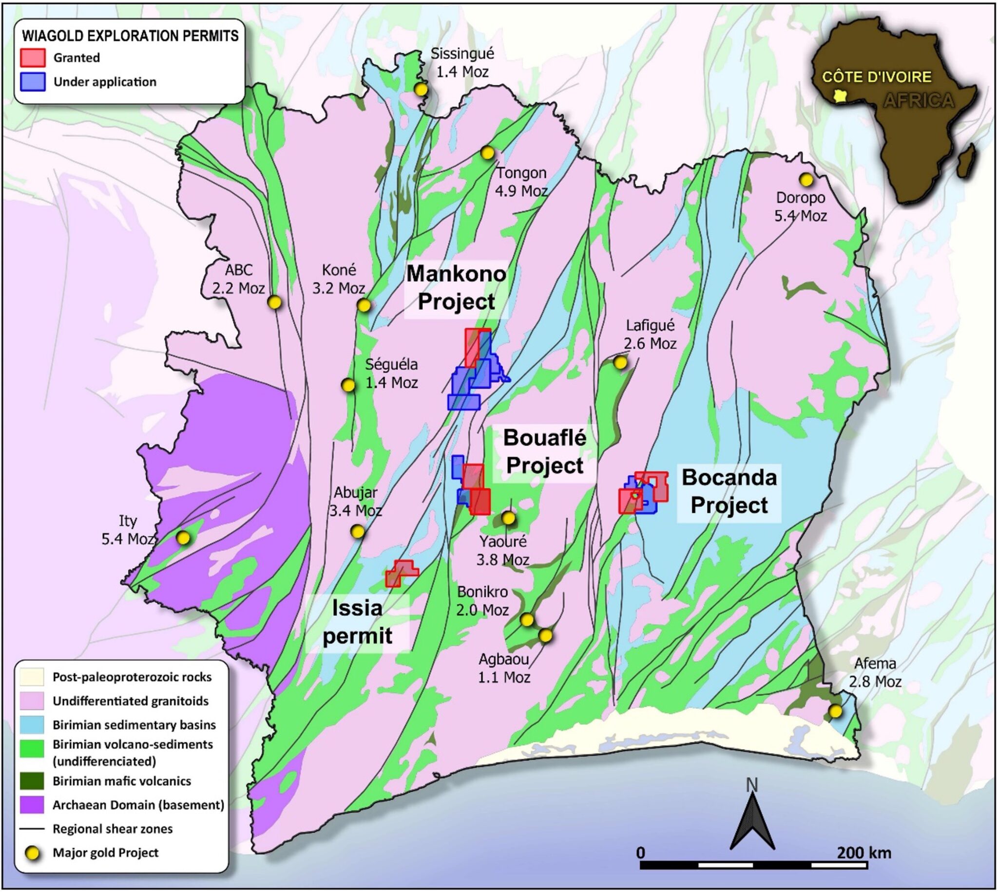 Various Gold Projects, Côte D’Ivoire • WIA Gold